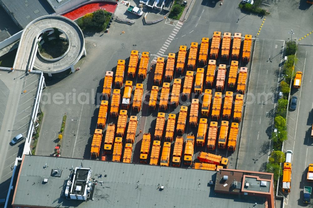 Aerial photograph Berlin - Site of the depot of the BSR Berliner Stadtreinigung on Forckenbeckstrasse in the district Charlottenburg in Berlin, Germany