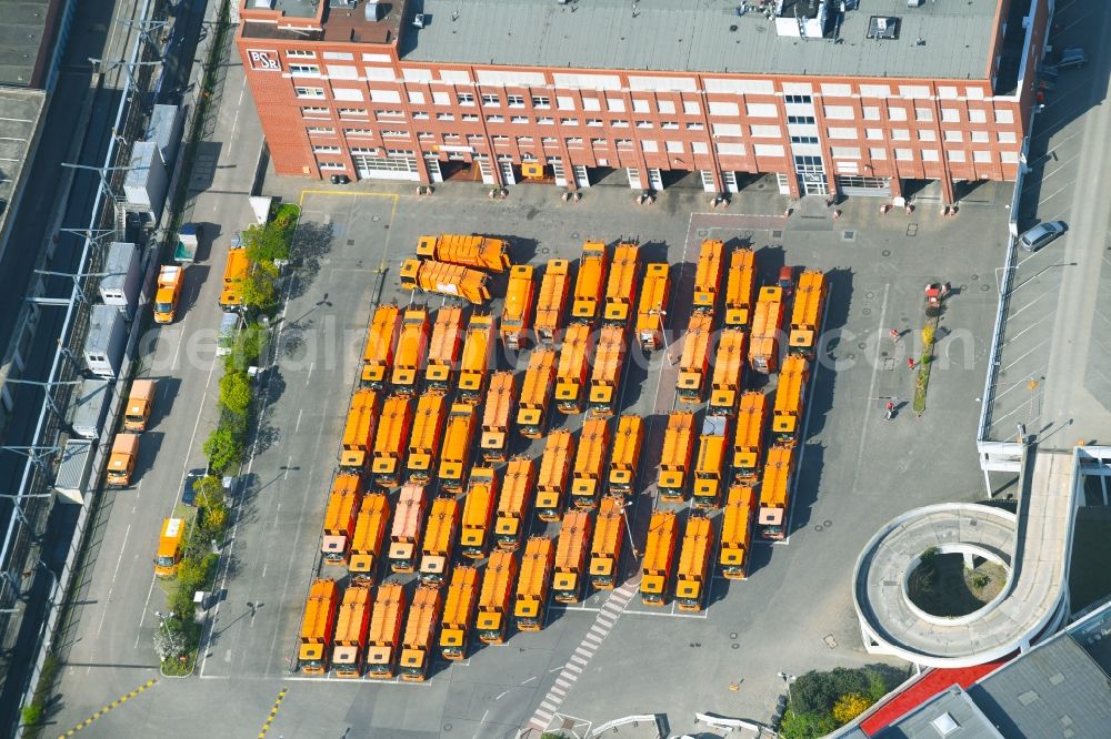 Aerial photograph Berlin - Site of the depot of the BSR Berliner Stadtreinigung on Forckenbeckstrasse in the district Charlottenburg in Berlin, Germany