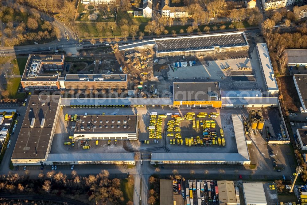 Aerial image Dortmund - Site of the depot of the DOLOG - Dortmander Logistik- and Objektbaugesellschaft mbH on Sanderweg in Dortmund at Ruhrgebiet in the state North Rhine-Westphalia, Germany