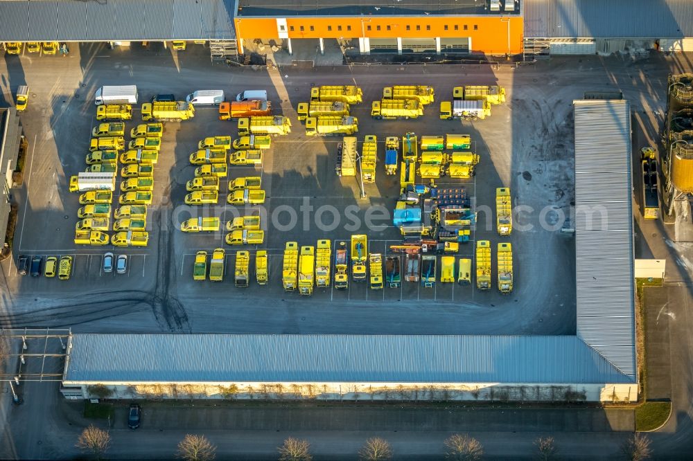 Aerial image Dortmund - Site of the depot of the DOLOG - Dortmander Logistik- and Objektbaugesellschaft mbH on Sanderweg in Dortmund at Ruhrgebiet in the state North Rhine-Westphalia, Germany