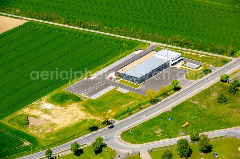 Drensteinfurt from the bird's eye view: Grounds of the fire depot on Freiwillige Feuerwehr in Drensteinfurt in the state North Rhine-Westphalia, Germany