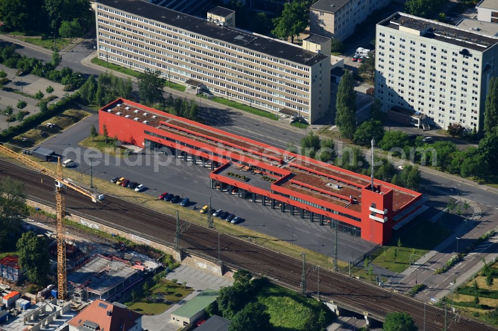 Aerial photograph Dresden - Grounds of the fire depot on Feuerwache Dresden-Altstadt on Strehlener Strasse in Dresden in the state Saxony, Germany