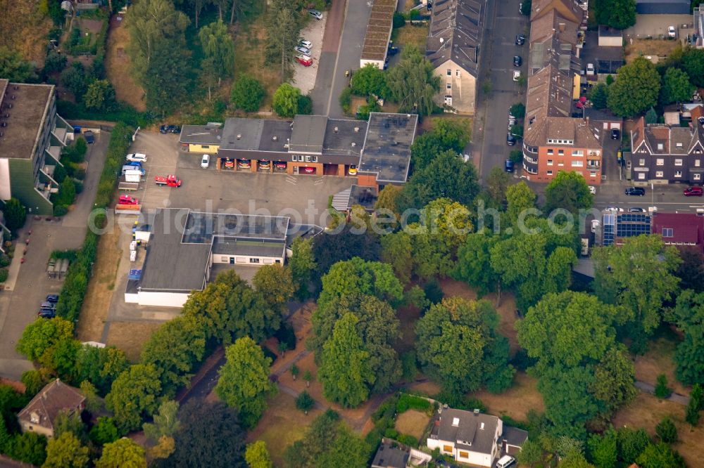 Aerial photograph Waltrop - Grounds of the fire depot in Waltrop in the state North Rhine-Westphalia, Germany