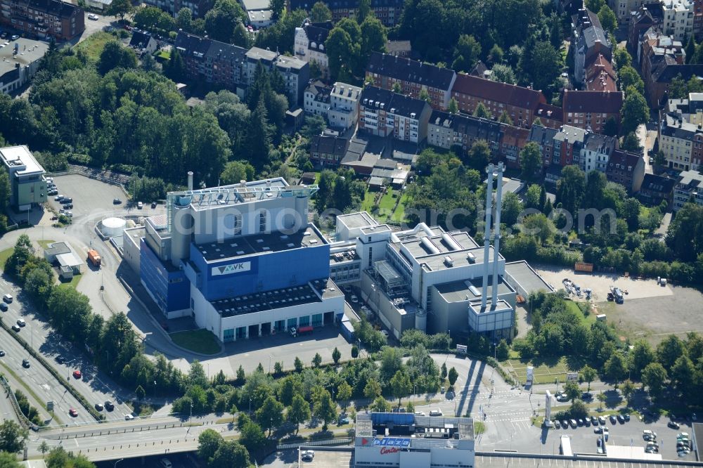 Aerial photograph Kiel - Site of the depot of the Muellverbrennung Kiel GmbH & Co. KG in Kiel in the state Schleswig-Holstein