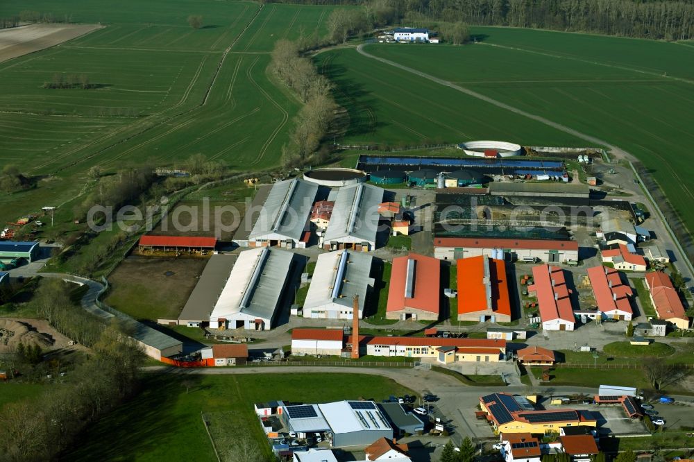 Aerial photograph Ernstroda - Site of the depot of the of TZG Ernstroda GmbH in Ernstroda in the state Thuringia, Germany