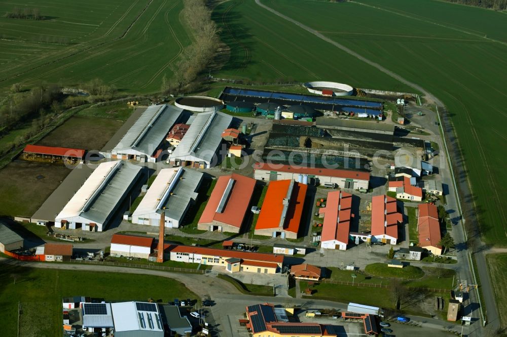 Ernstroda from the bird's eye view: Site of the depot of the of TZG Ernstroda GmbH in Ernstroda in the state Thuringia, Germany