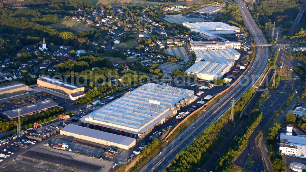 Aerial image Windhagen - Site of the depot of the Wirtgen Windhagen Vertriebs- und Service GmbH in Windhagen in the state Rhineland-Palatinate