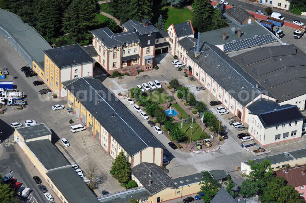 Aerial photograph Frankfurt am Main - Betriebsstätte Frankfurt-Bornheim der FES Frankfurter Entsorgungs- und Service GmbH an der Weidenbornstraße 40 in Frankfurt am Main in Hessen. Industrial premises in Frankfurt on the Main in Hesse.