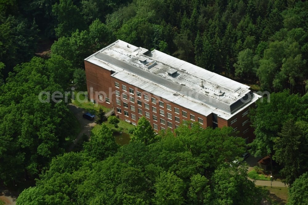 Aerial image Sülfeld - Hospital grounds of the Clinic - Forschungszentrum Borstel Leibniz-Zentrum fuer Medizin and Biowissenschaften in Borstel in the state Schleswig-Holstein, Germany