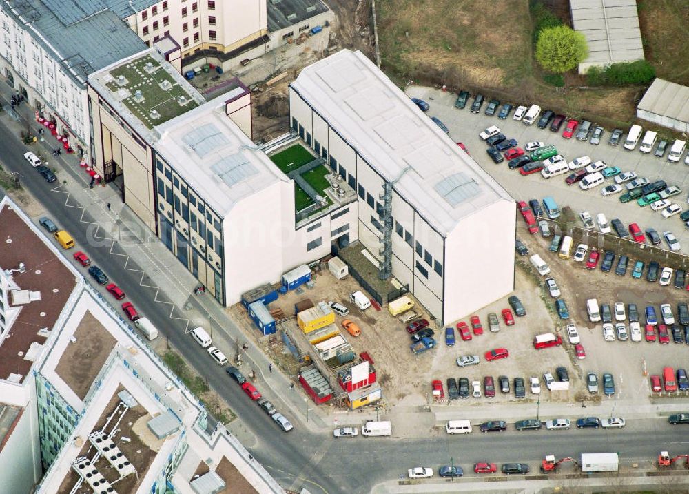 Berlin - Kreuzberg from the bird's eye view: BEWAG-Umspannstation zur Versorgung des Potsdamer Platzes am Preußischer Landtag