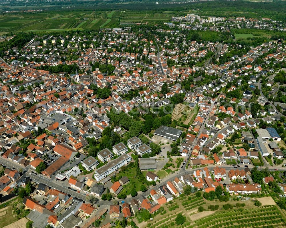 Mainz from above - District view of Finthen in Mainz in the state Rhineland-Palatinate