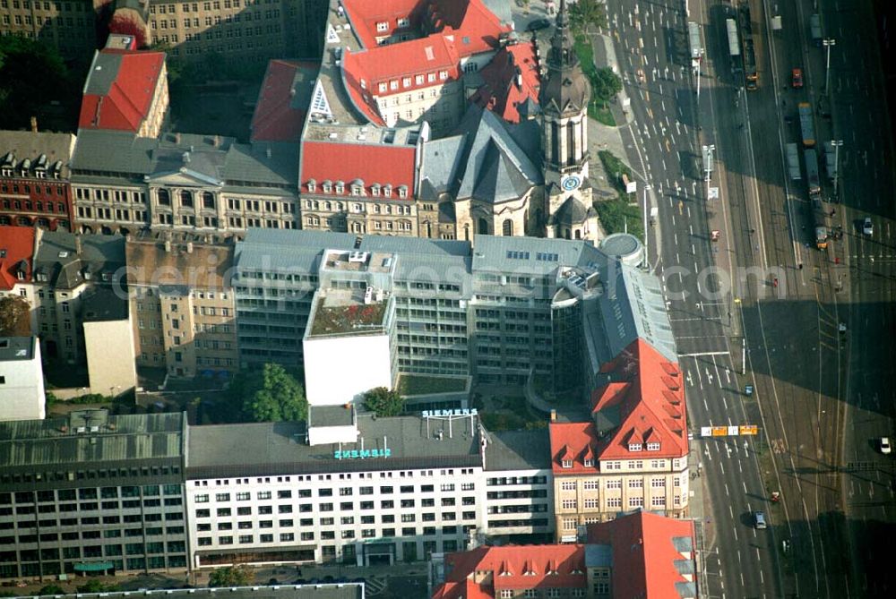 Aerial image Leipzig / Sachsen - Das Bürocenter Fürstenhof liegt direkt an der Leipziger Altstadt.