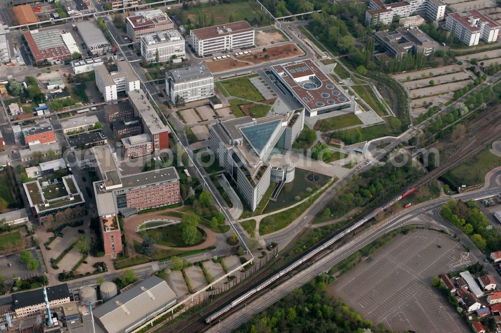 Aerial image Ingelheim am Rhein - Bioprax practices and laboratories GmbH in Hamburger Strasse in Ingelheim in the state of Rhineland-Palatinate