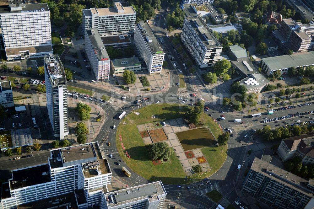 Aerial photograph Berlin - Residential and commercial area at the Ernst-Reuter-Platz in Berlin Charlottenburg
