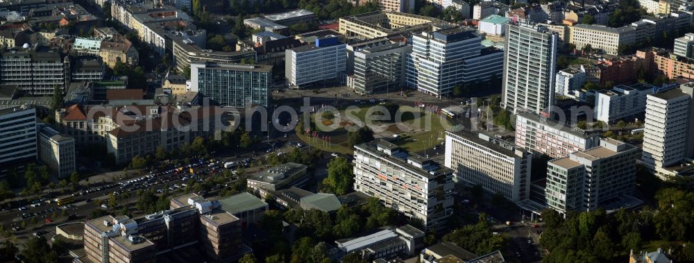 Aerial photograph Berlin - Residential and commercial area at the Ernst-Reuter-Platz in Berlin Charlottenburg