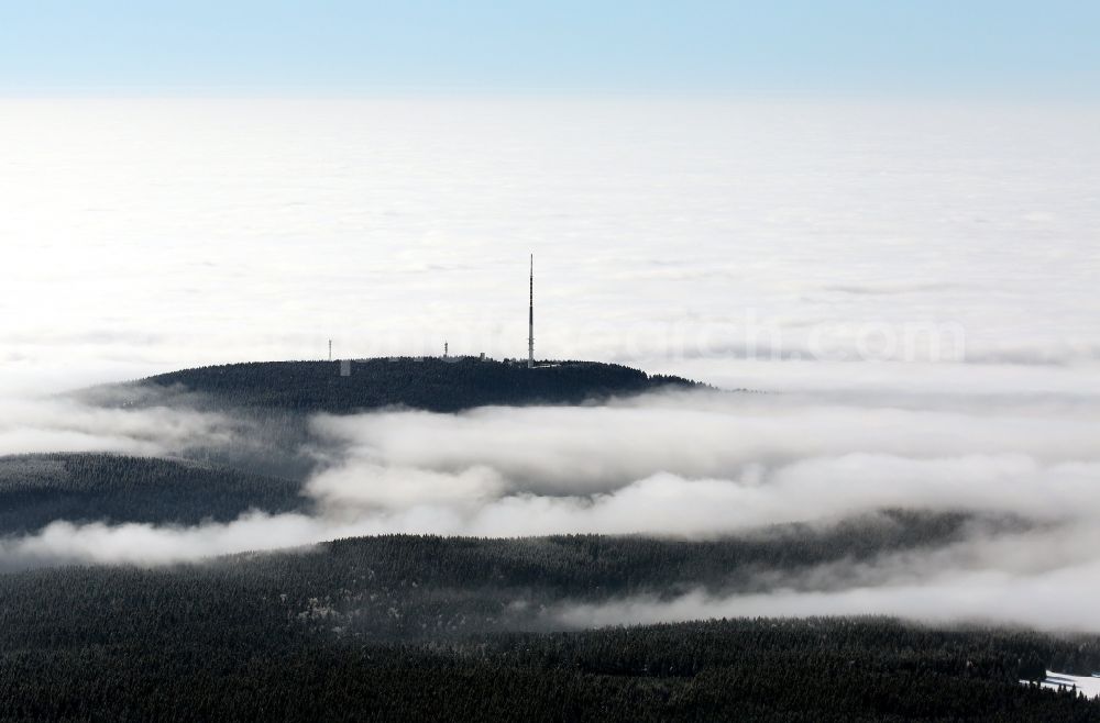 Siegmundsburg from above - Blessberg at Goldisthal in the Thuringian Slate Mountains in the state of Thuringia