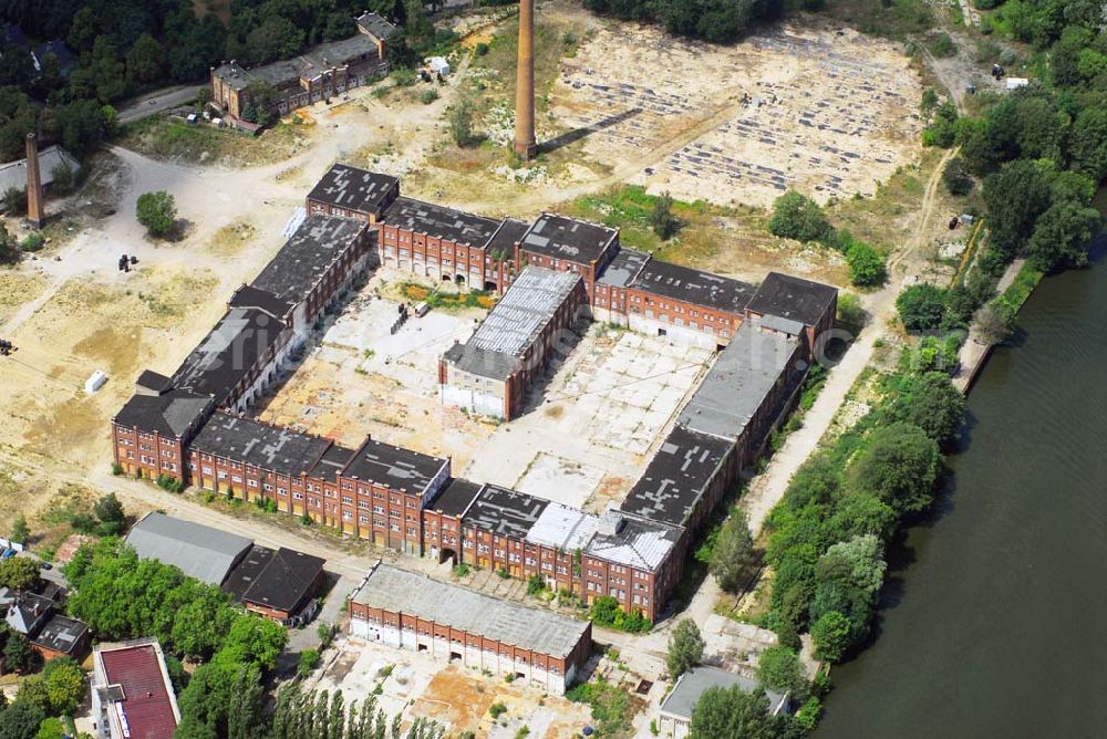 Berlin-Köpenick from above - Köpenick,11.07.2006,Industriegelände (ehem. REWATEX) an der Ottmar-Geschke Straße in Berlin - Köpenick. Ein Projekt der AENGEVELT-Immobilien-AG. 20.02.2004