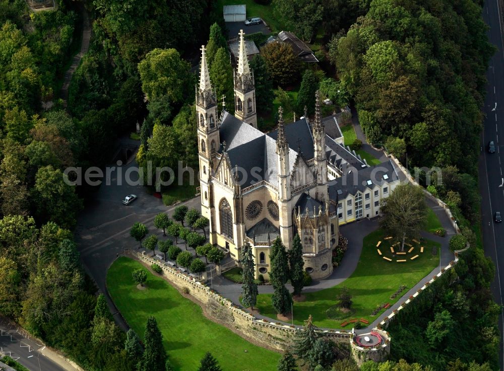 Remagen from the bird's eye view: View of the Apollinaris Church in Remagen in Rhineland-Palatinate