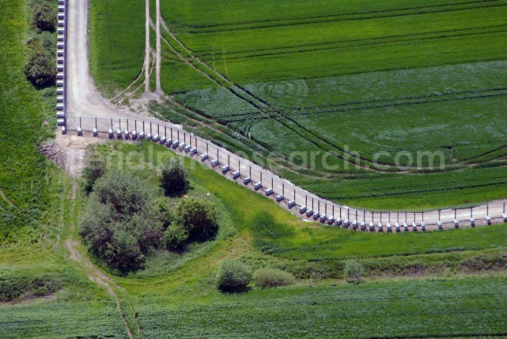 Aerial photograph Heiligendamm - Blick auf das Areal des Sperrgürtels Heiligendamm zum G8 Gipfeltreffen / Absperrung durch Zaun.