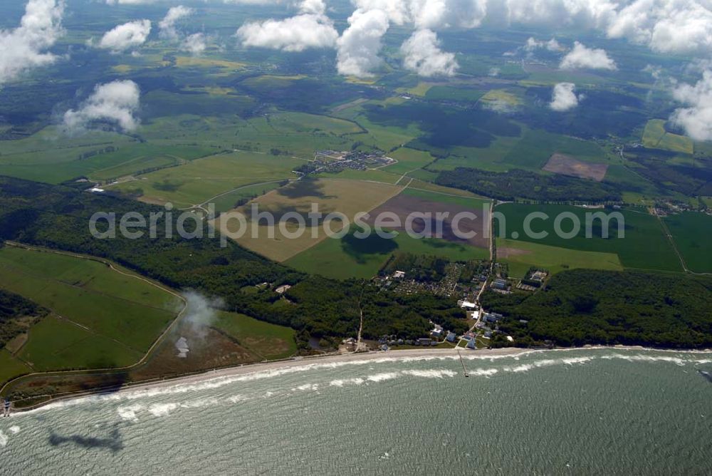 Heiligendamm from the bird's eye view: Blick auf das Areal des Sperrgürtels Heiligendamm zum G8 Gipfeltreffen aus 2500 Meter Höhe