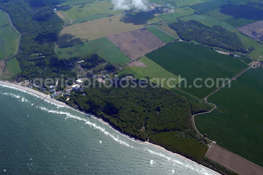 Aerial image Heiligendamm - Blick auf das Areal des Sperrgürtels Heiligendamm zum G8 Gipfeltreffen aus 2500 Meter Höhe