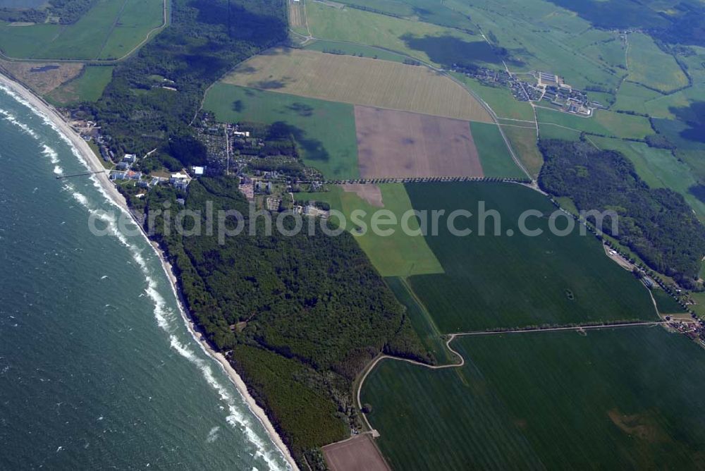 Aerial photograph Heiligendamm - Blick auf das Areal des Sperrgürtels Heiligendamm zum G8 Gipfeltreffen aus 2500 Meter Höhe