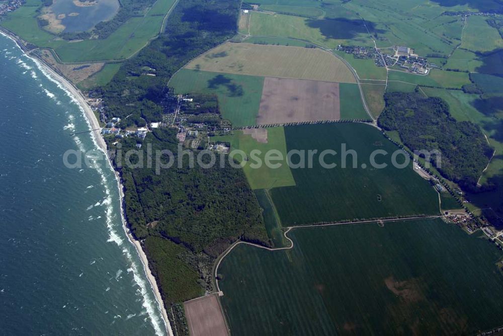 Heiligendamm from above - Blick auf das Areal des Sperrgürtels Heiligendamm zum G8 Gipfeltreffen aus 2500 Meter Höhe