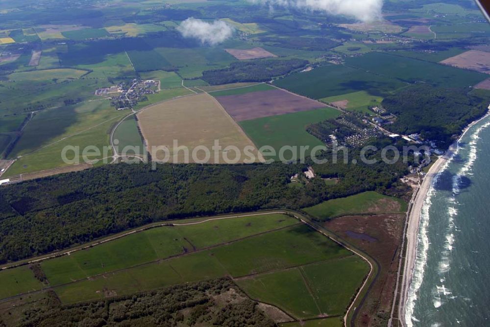 Heiligendamm from the bird's eye view: Blick auf das Areal des Sperrgürtels Heiligendamm zum G8 Gipfeltreffen aus 2500 Meter Höhe