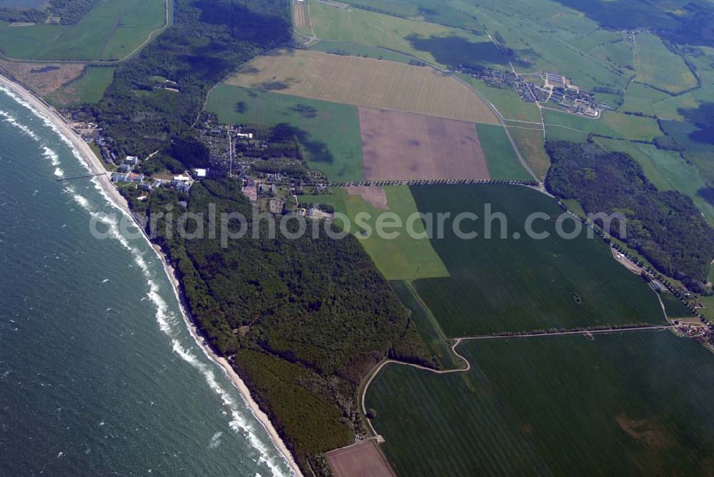 Heiligendamm from above - Blick auf das Areal des Sperrgürtels Heiligendamm zum G8 Gipfeltreffen aus 2500 Meter Höhe