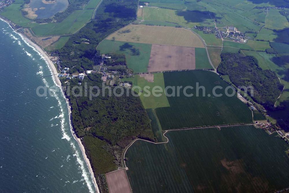 Aerial image Heiligendamm - Blick auf das Areal des Sperrgürtels Heiligendamm zum G8 Gipfeltreffen aus 2500 Meter Höhe