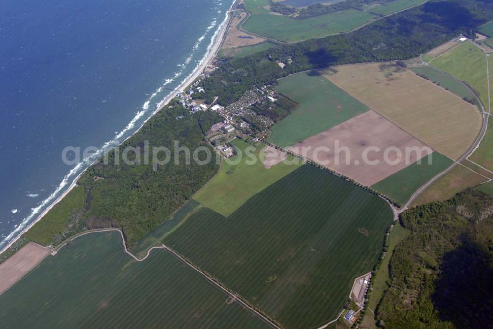 Aerial image Heiligendamm - Blick auf das Areal des Sperrgürtels Heiligendamm zum G8 Gipfeltreffen aus 2500 Meter Höhe