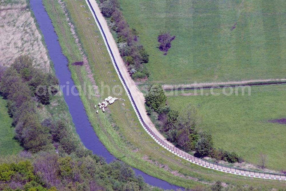 Aerial photograph Heiligendamm - Blick auf das Areal des Sperrgürtels Heiligendamm zum G8 Gipfeltreffen / Absperrung durch Zaun.