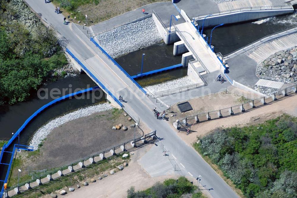 Aerial image Heiligendamm - Blick auf das Areal des Sperrgürtels Heiligendamm zum G8 Gipfeltreffen / Absperrung durch Zaun.