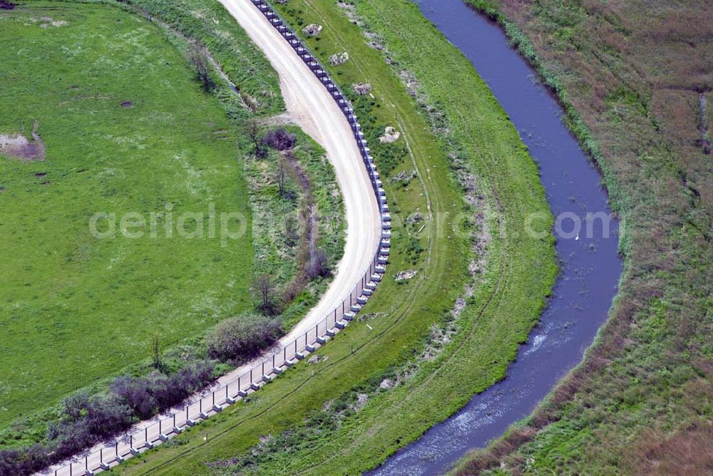 Heiligendamm from above - Blick auf das Areal des Sperrgürtels Heiligendamm zum G8 Gipfeltreffen / Absperrung durch Zaun.