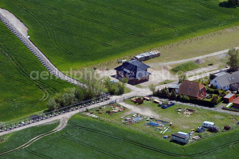 Aerial photograph Heiligendamm - Blick auf das Areal des Sperrgürtels Heiligendamm zum G8 Gipfeltreffen / Absperrung durch Zaun.