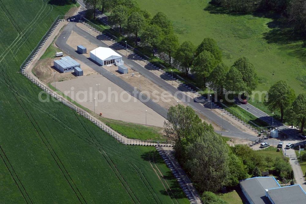 Heiligendamm from above - Blick auf das Areal des Sperrgürtels Heiligendamm zum G8 Gipfeltreffen / Absperrung durch Zaun.