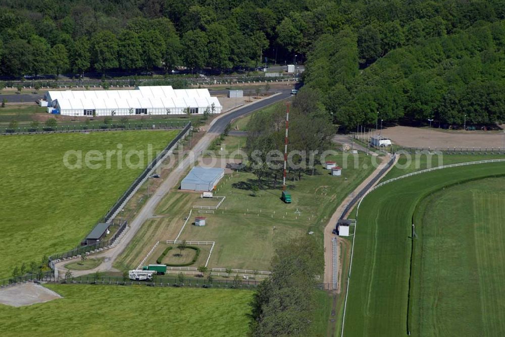 Aerial image Heiligendamm - Blick auf das Areal des Sperrgürtels Heiligendamm zum G8 Gipfeltreffen / Absperrung durch Zaun.