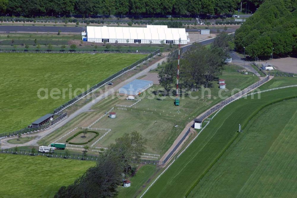 Aerial photograph Heiligendamm - Blick auf das Areal des Sperrgürtels Heiligendamm zum G8 Gipfeltreffen / Absperrung durch Zaun.