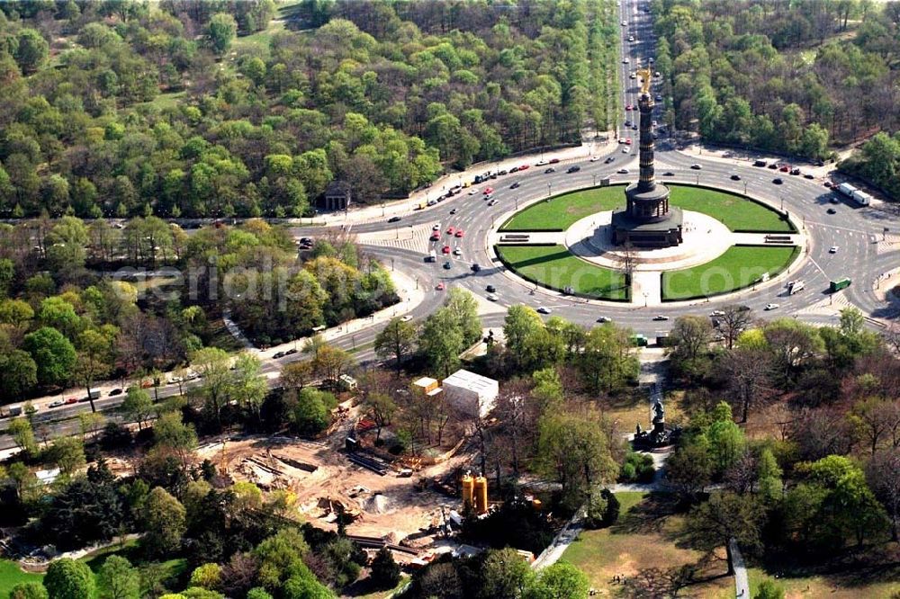 Berlin from above - Construction site to construction of the Federal President in Berlin's Tiergarten