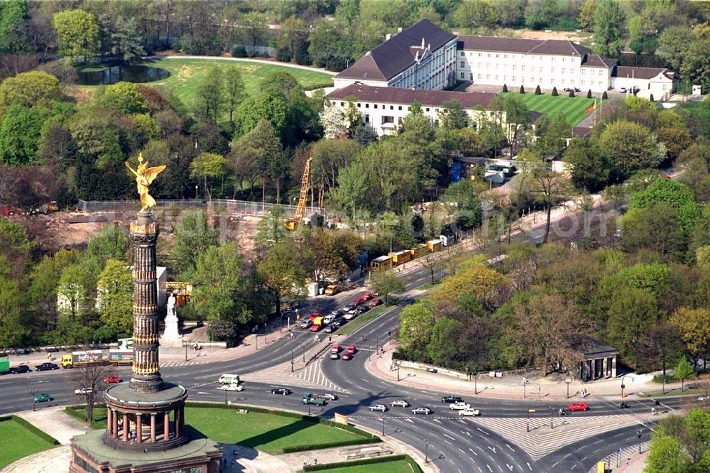 Berlin from above - Construction site to construction of the Federal President in Berlin's Tiergarten