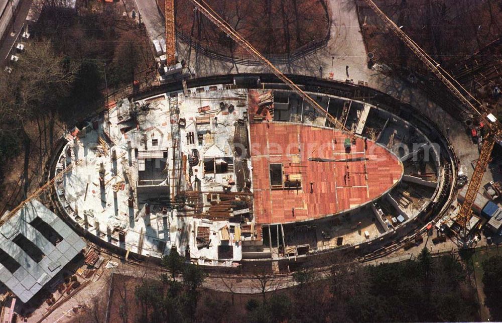 Berlin from the bird's eye view: Construction site to construction of the Federal President in Berlin's Tiergarten