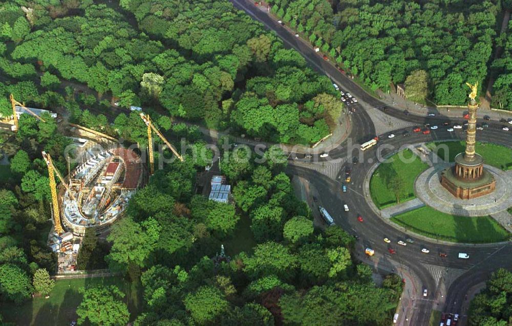 Berlin from above - Construction site to construction of the Federal President in Berlin's Tiergarten