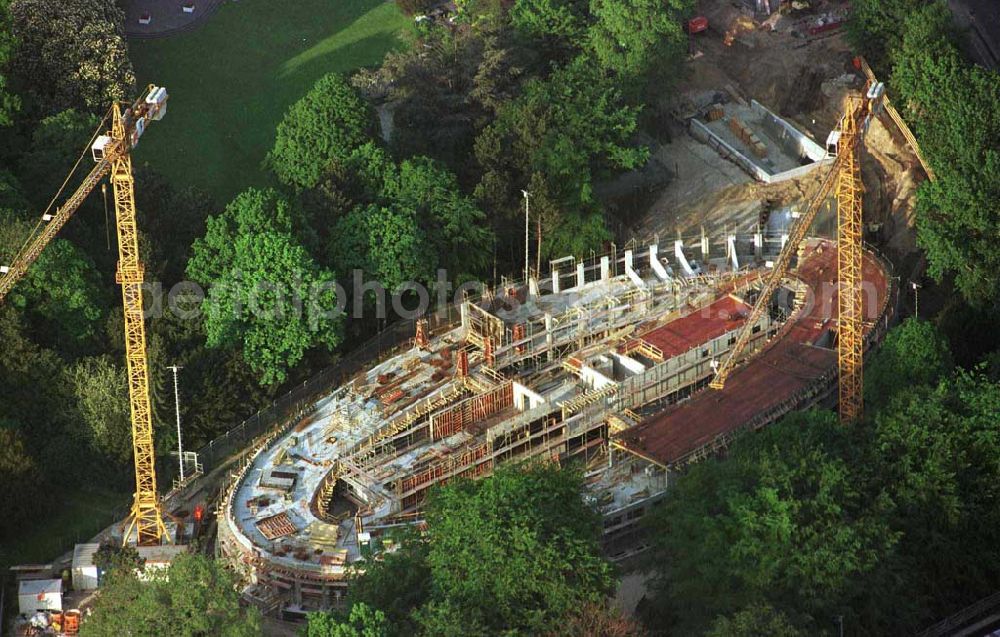 Berlin from above - Construction site to construction of the Federal President in Berlin's Tiergarten