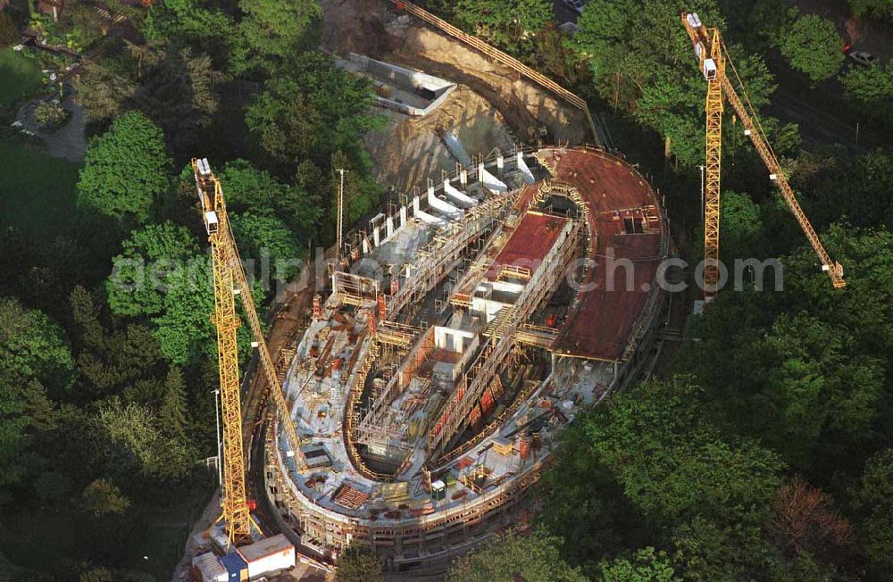 Berlin from the bird's eye view: Construction site to construction of the Federal President in Berlin's Tiergarten