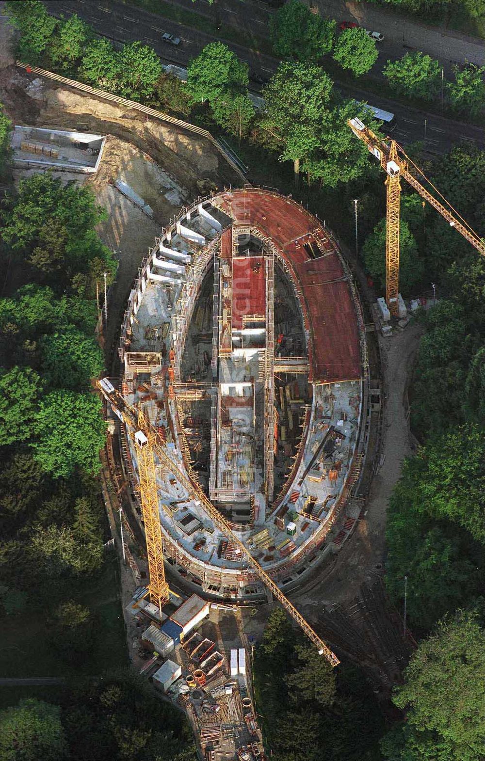 Aerial image Berlin - Construction site to construction of the Federal President in Berlin's Tiergarten