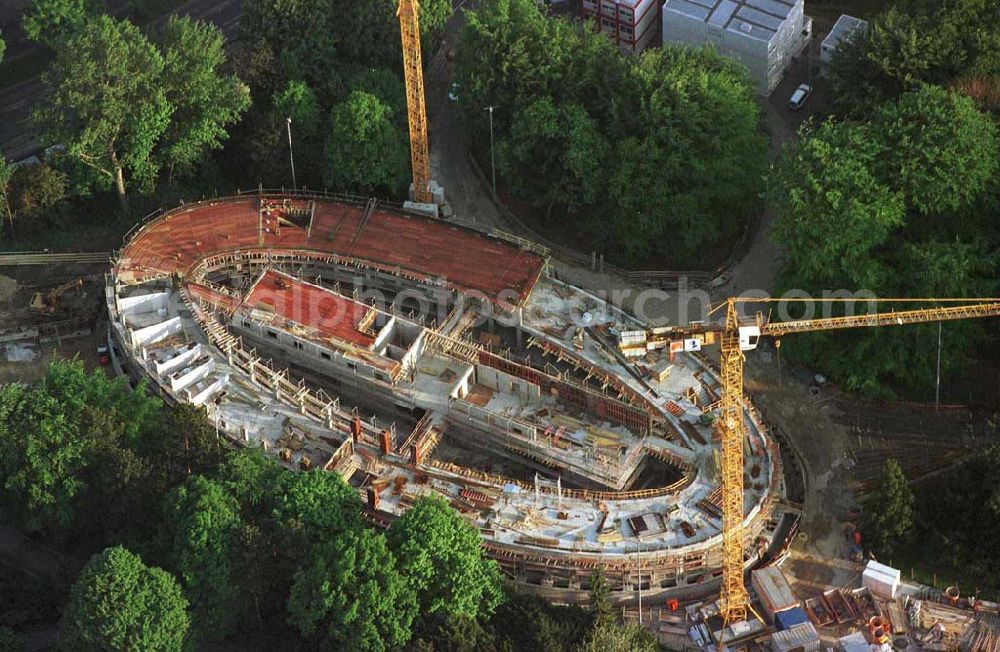 Aerial photograph Berlin - Construction site to construction of the Federal President in Berlin's Tiergarten