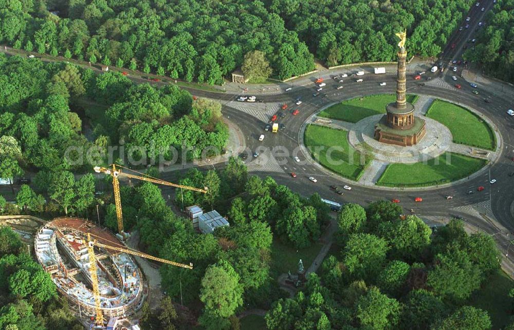 Berlin from above - Construction site to construction of the Federal President in Berlin's Tiergarten