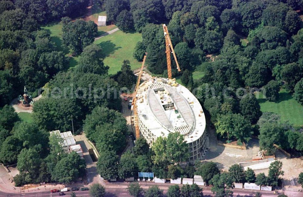 Berlin from above - Construction site to construction of the Federal President in Berlin's Tiergarten