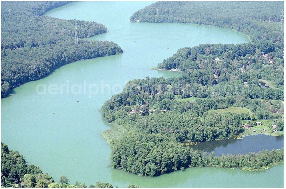 Aerial photograph Eggersdorf / Strausberg - 23.07.2004 Seebad Bötzsee bei Eggersdorf/Strausberg