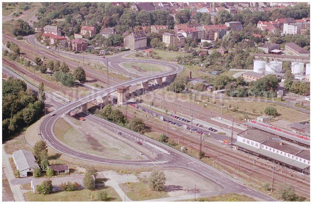 Aerial image Wittenberg - Bau der Ortsumgehungsstraße B2 / B 187 südöstlich in Wittenberg an der Elbe. Projektsteuerung: Schüßler-Plan Ingenieurgesellschaft für Bau- und Verkehrswegeplanung mbH.